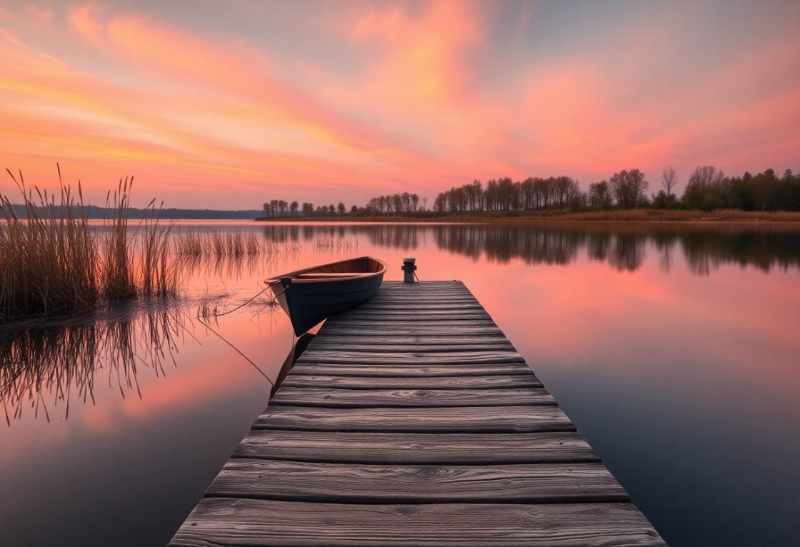 The Peace of Lakeside Evenings
