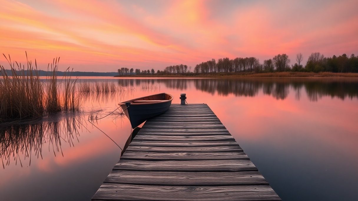 The Peace of Lakeside Evenings
