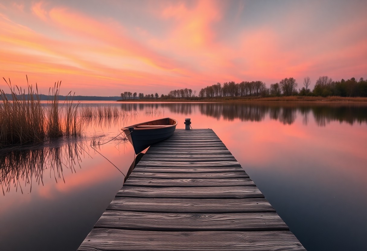 The Peace of Lakeside Evenings