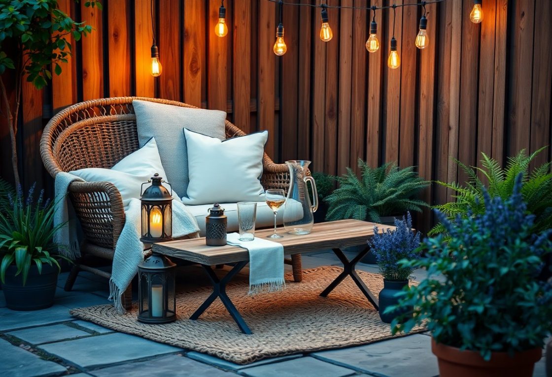 Creating a Cozy Outdoor Corner for Summer Evenings